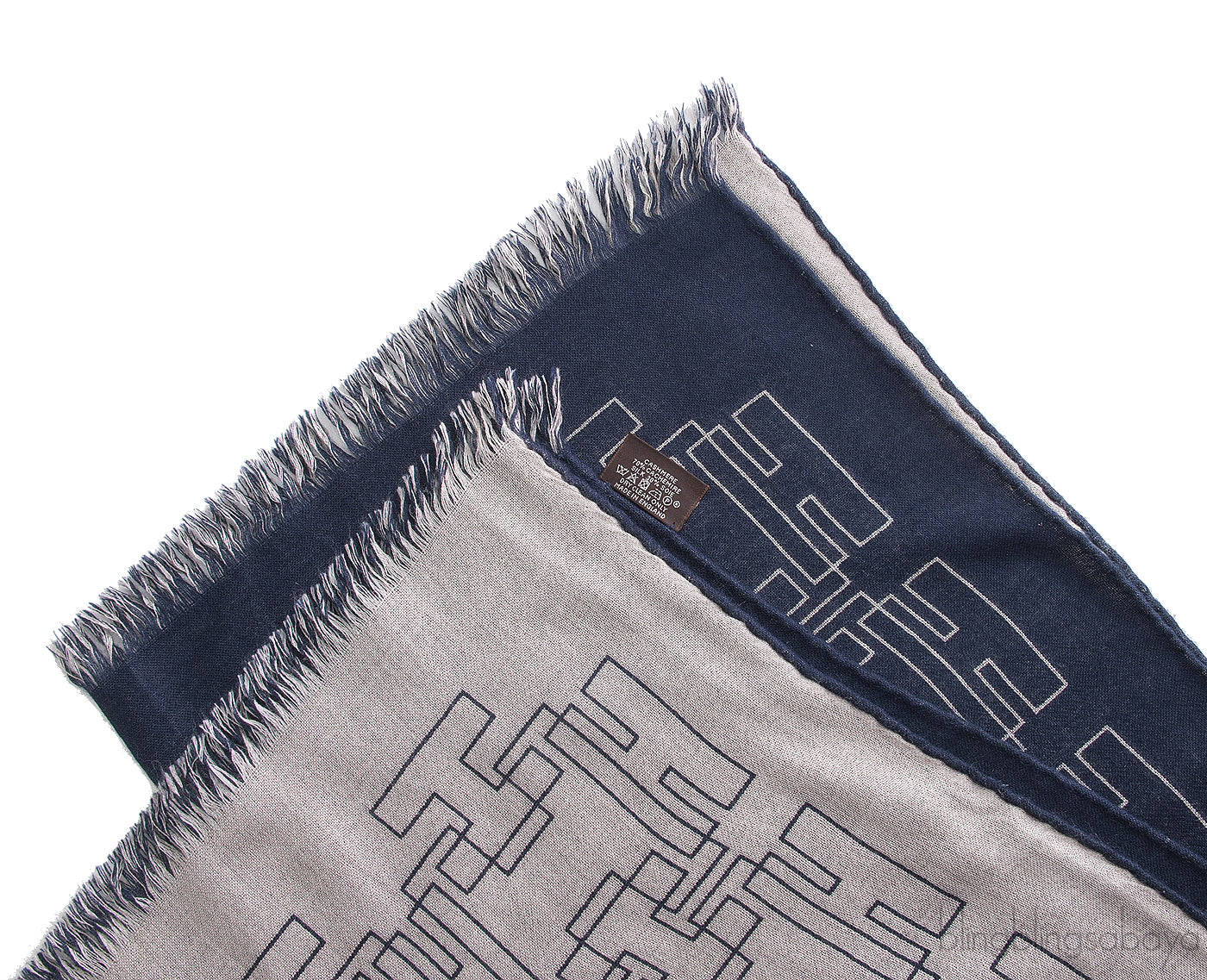 Reversible H Print Shawl