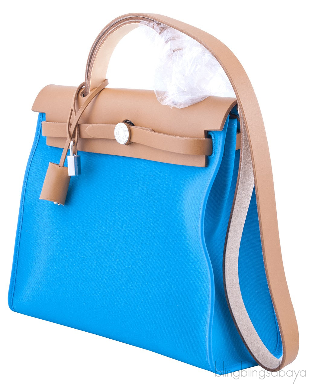 Herbag Zip PM Blue Azteque with Mint