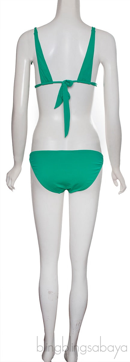 Green Elektra Top & Kissy Bikini Set