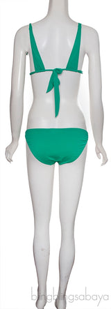 Green Elektra Top & Kissy Bikini Set
