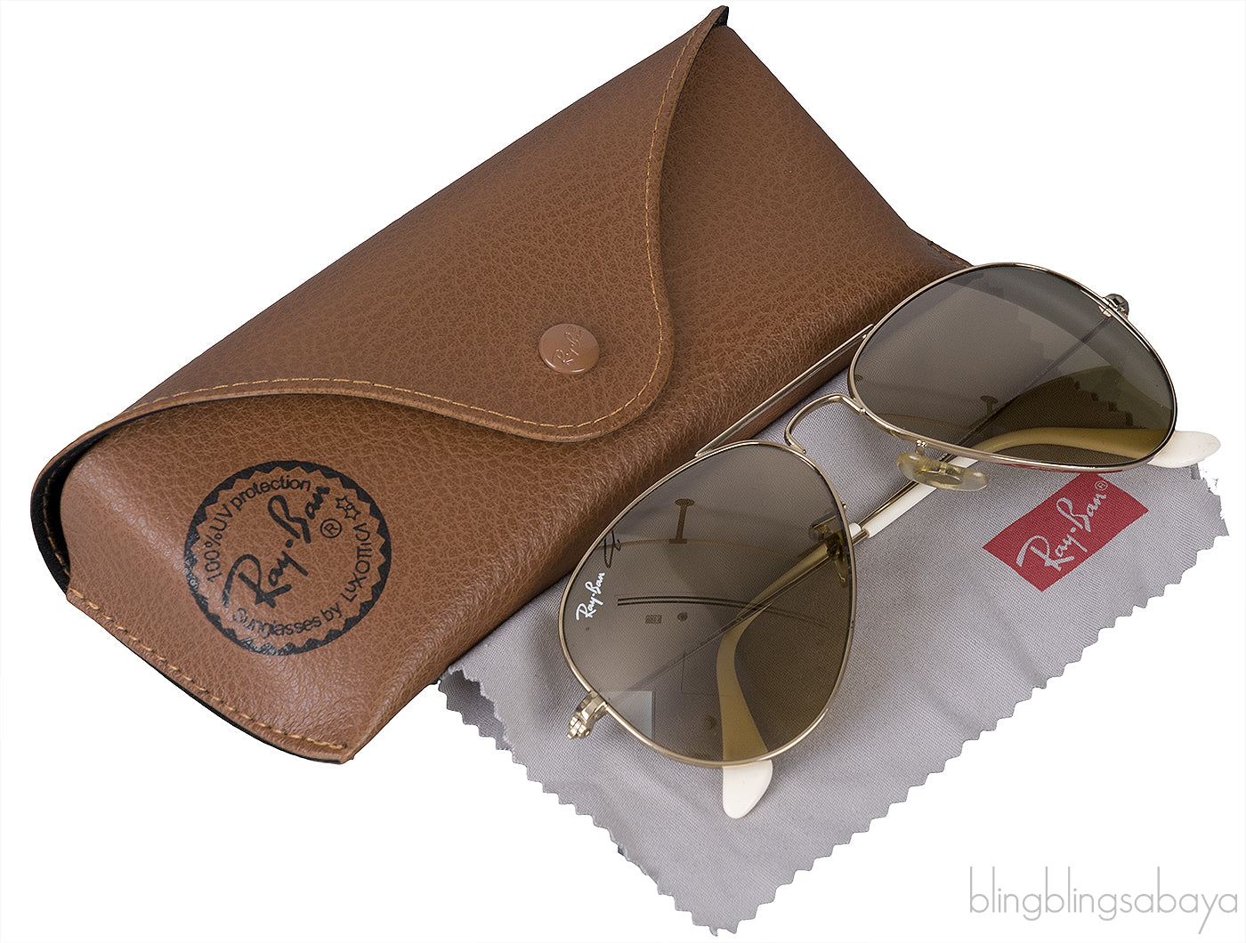 RB 3025-001/3K Aviator Large Metal Sunglasses