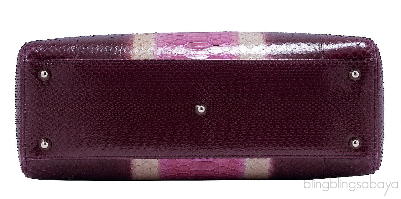 Lady Dior Tricolor Python Ltd. Ed.