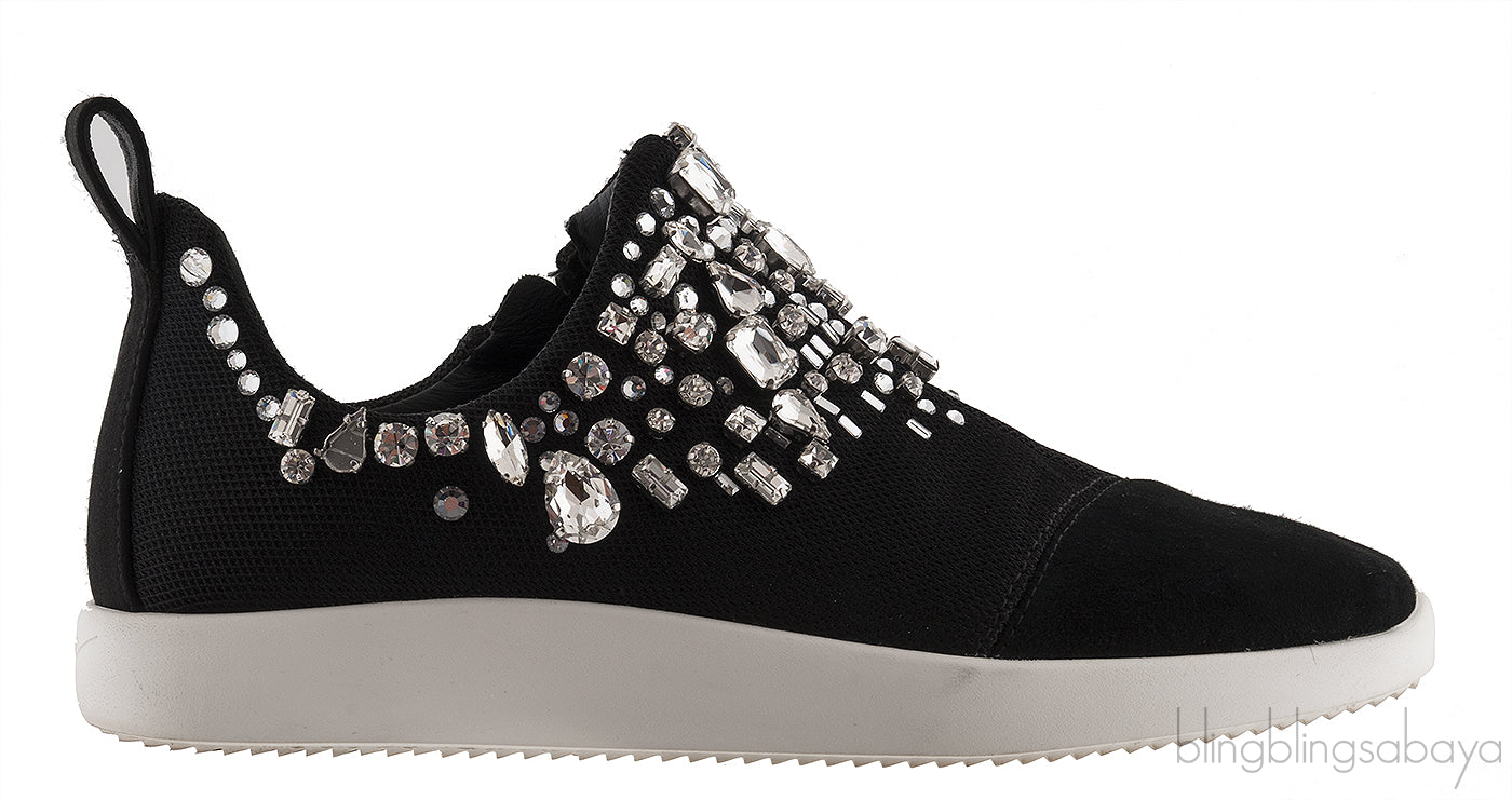 Gemma Crystal Black Sneaker