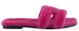 Oran Teddy Bear Fuchsia Sandals