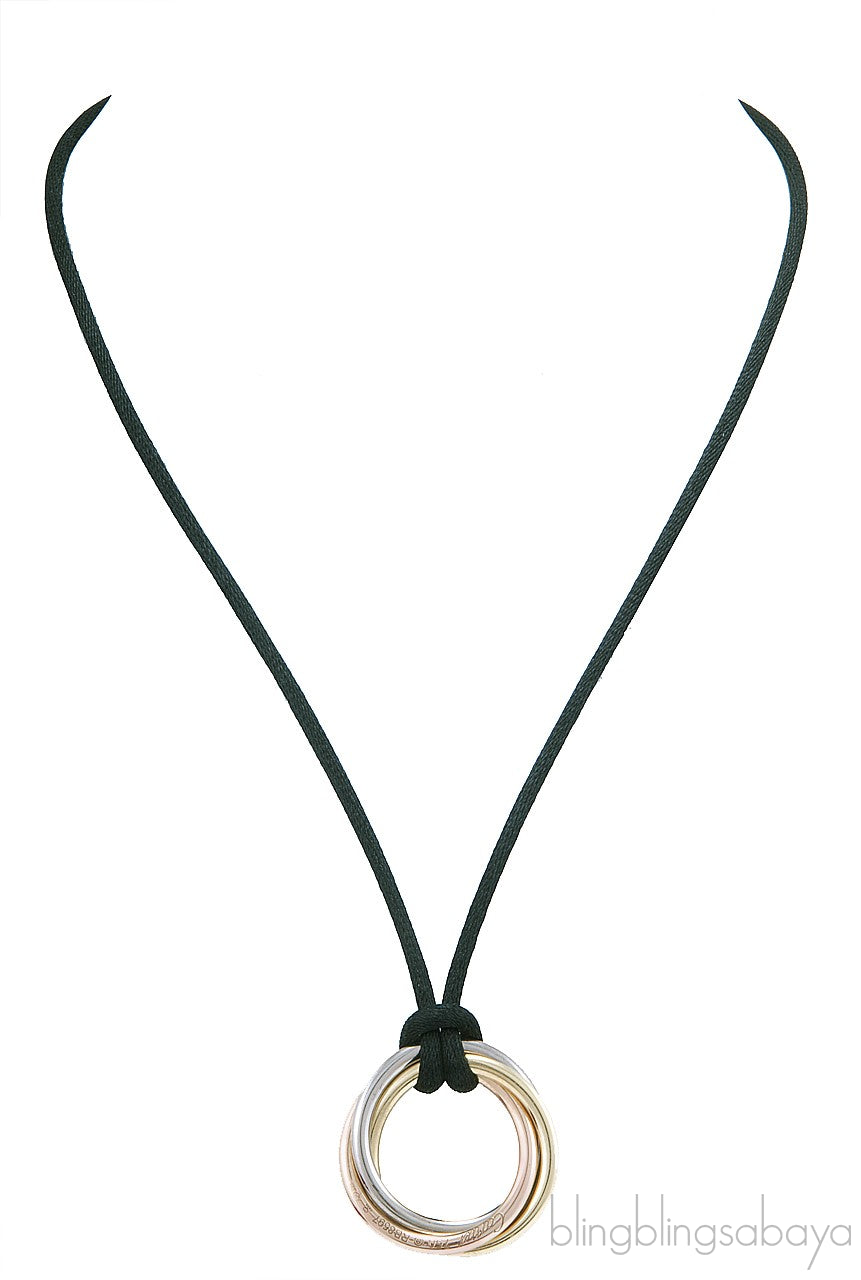 Tricolor Gold Trinity Pendant