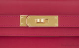 Kelly Cut Vermillon Swift Clutch GHW