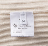 Off-white Cashmere Silk Blend Cardigan, Top & Wide Leg Set