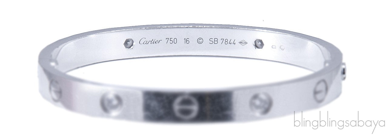 White Gold LOVE Diamond Bracelet