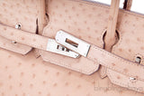 Birkin 30 Ostrich Natural Gold PHW