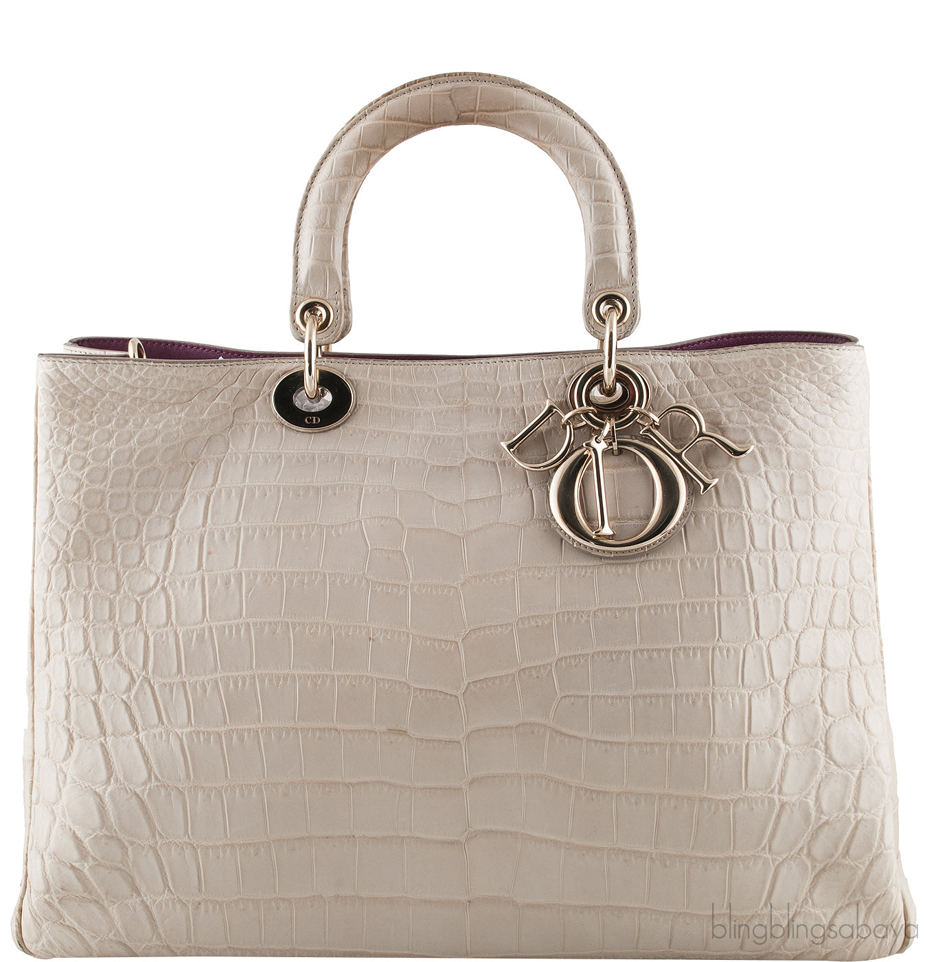 Diorissimo Bi-color Crocodile Bag