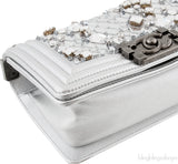 Le Boy Crystal Silver Small Bag