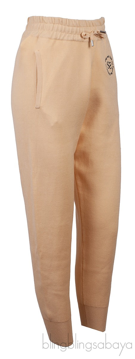 Light Yellow Knit Jogging Bottom