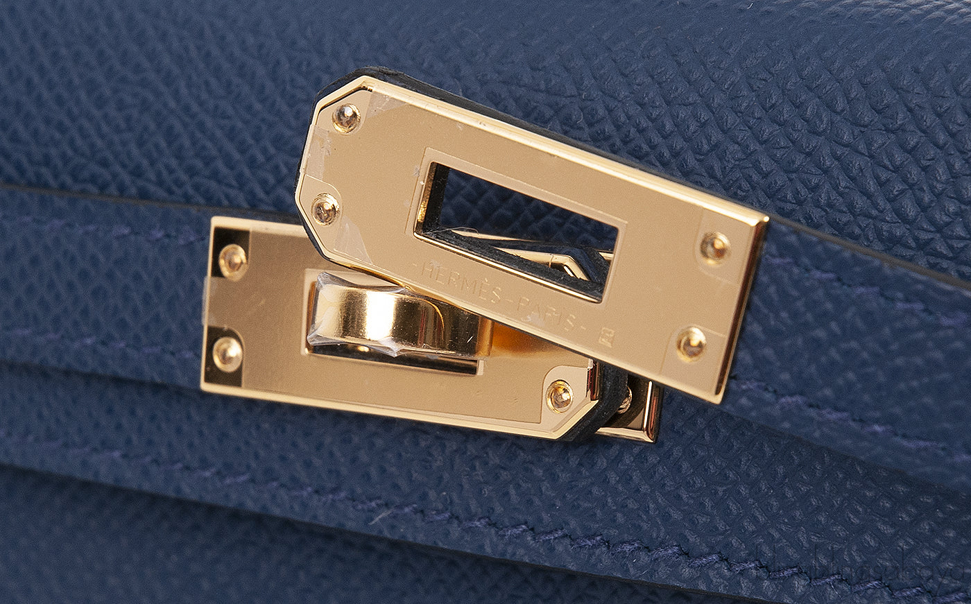 Kelly 20 Epsom Navy Blue GHW