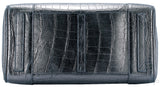 Ricky Metallic Silver Alligator Bag