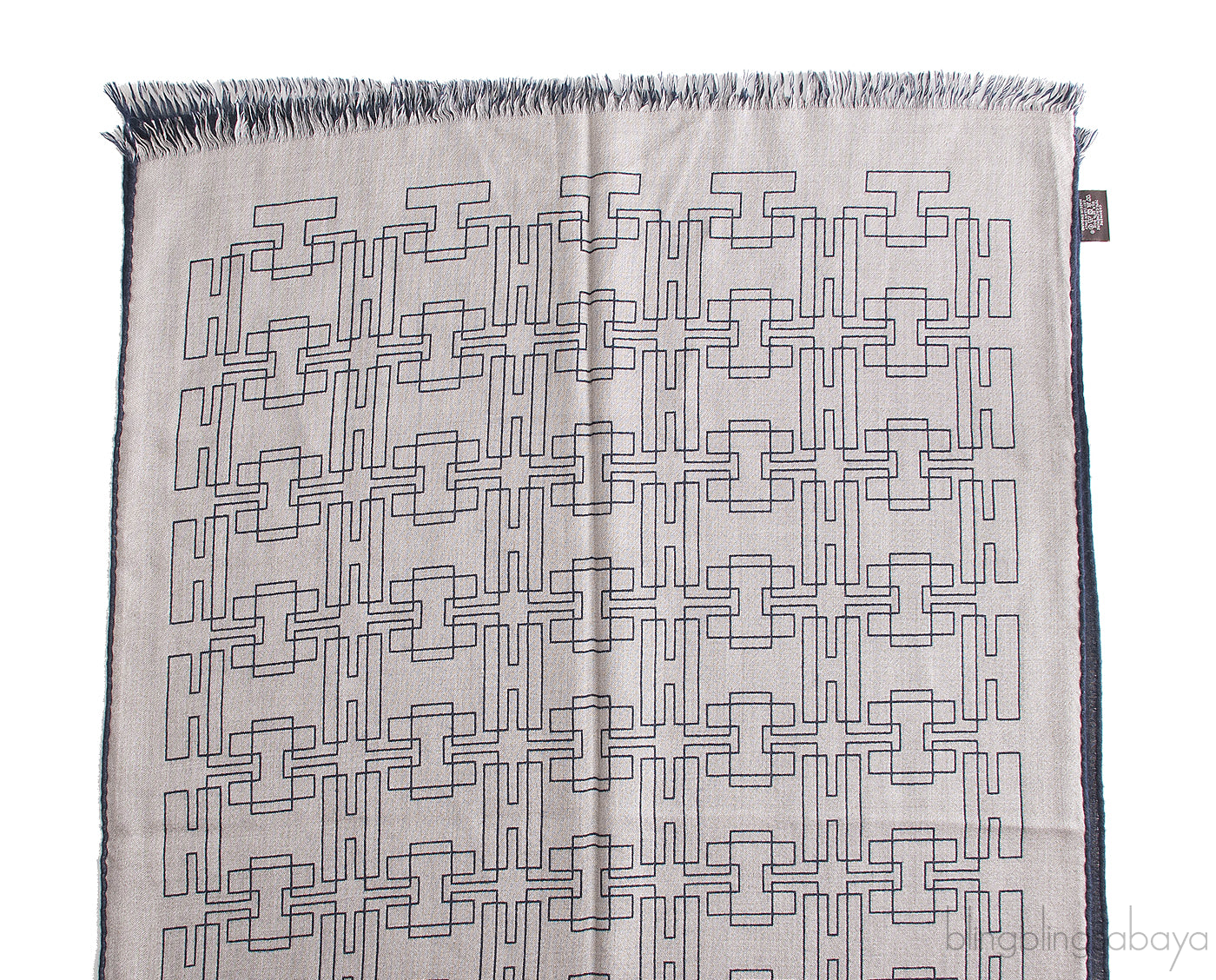 Reversible H Print Shawl