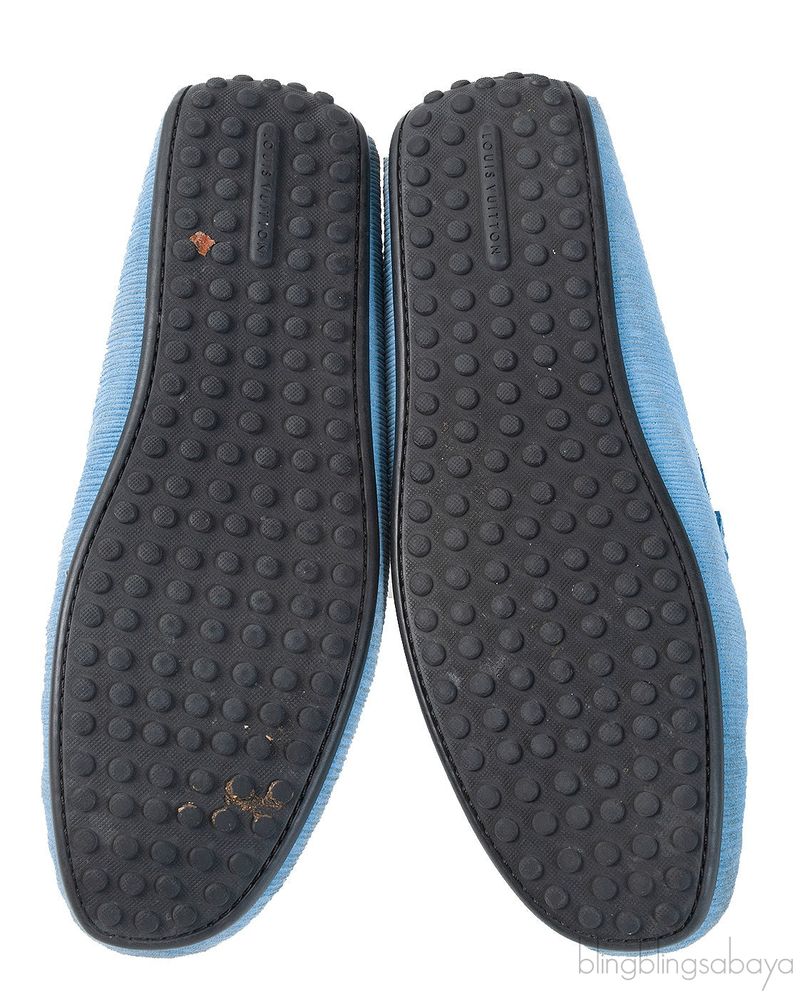 Louis Vuitton Light Blue Epi Suede Men\'s Loafer