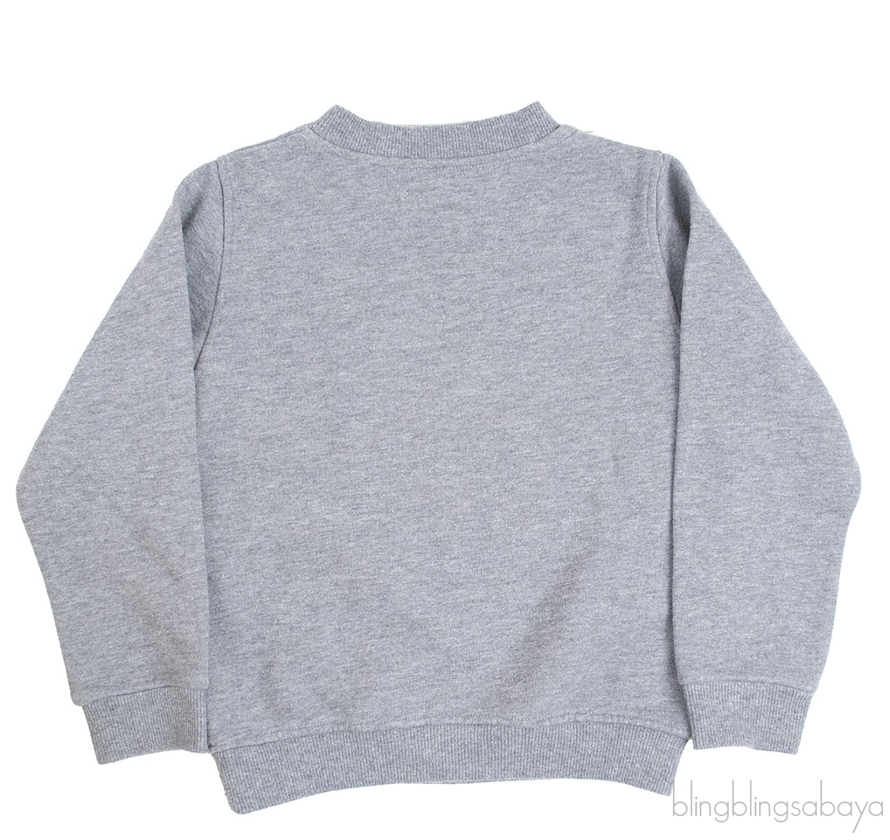 Tiger Embroidered Grey Kids Sweatshirt