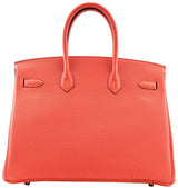 Birkin 35 Orange Taurillon Clem.
