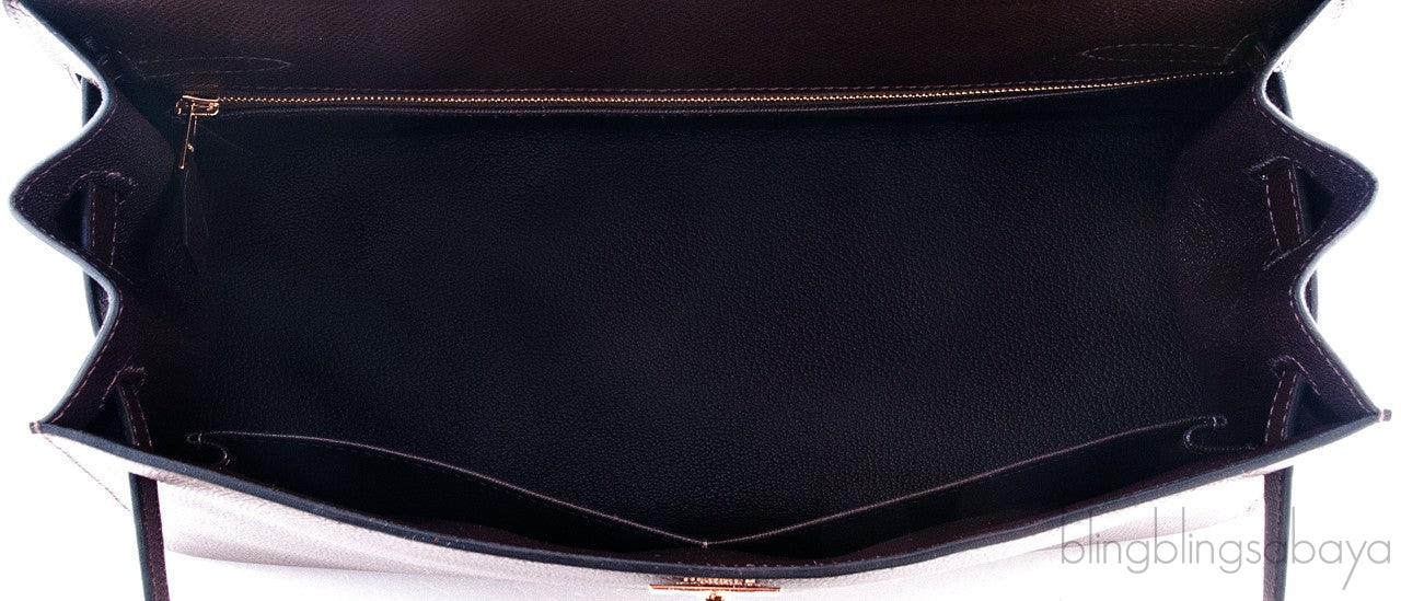 Kelly 32 Choco Sellier Epsom
