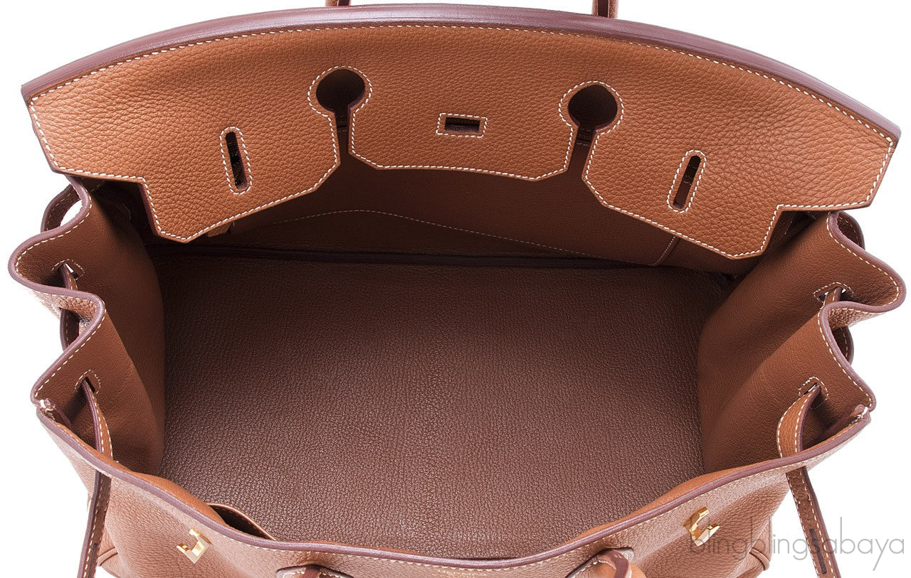 Birkin 35 Gold Taurillon Clem