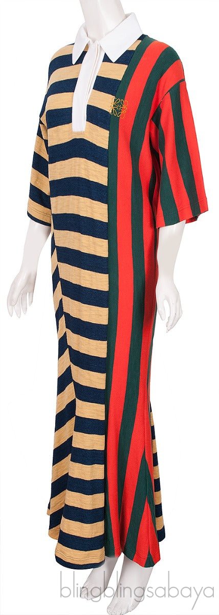 Stripes Rugby Shirt Dress