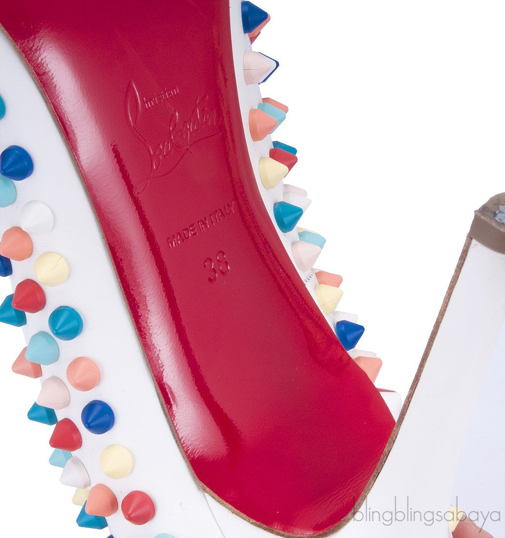 Pigalle Multicolor Spiked Leather Pump