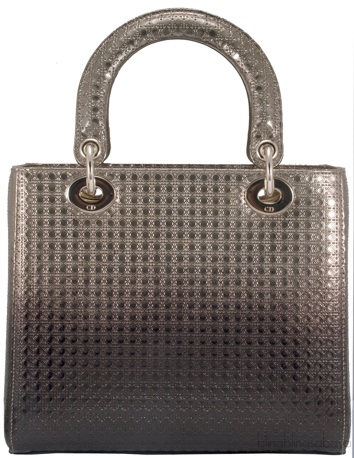 Lady Dior Gold Ebony Graded Metallic Bag
