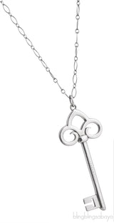 Fleur De Lis Silver Pendant Necklace