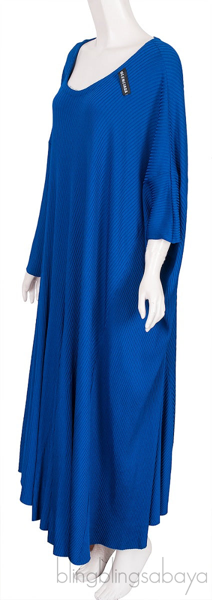 Blue Knitted Oversize Dress