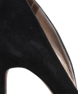 Black Suede Pointed Toe Heels