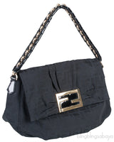 Fendi Zucca Mia Buckle Shoulder Bag