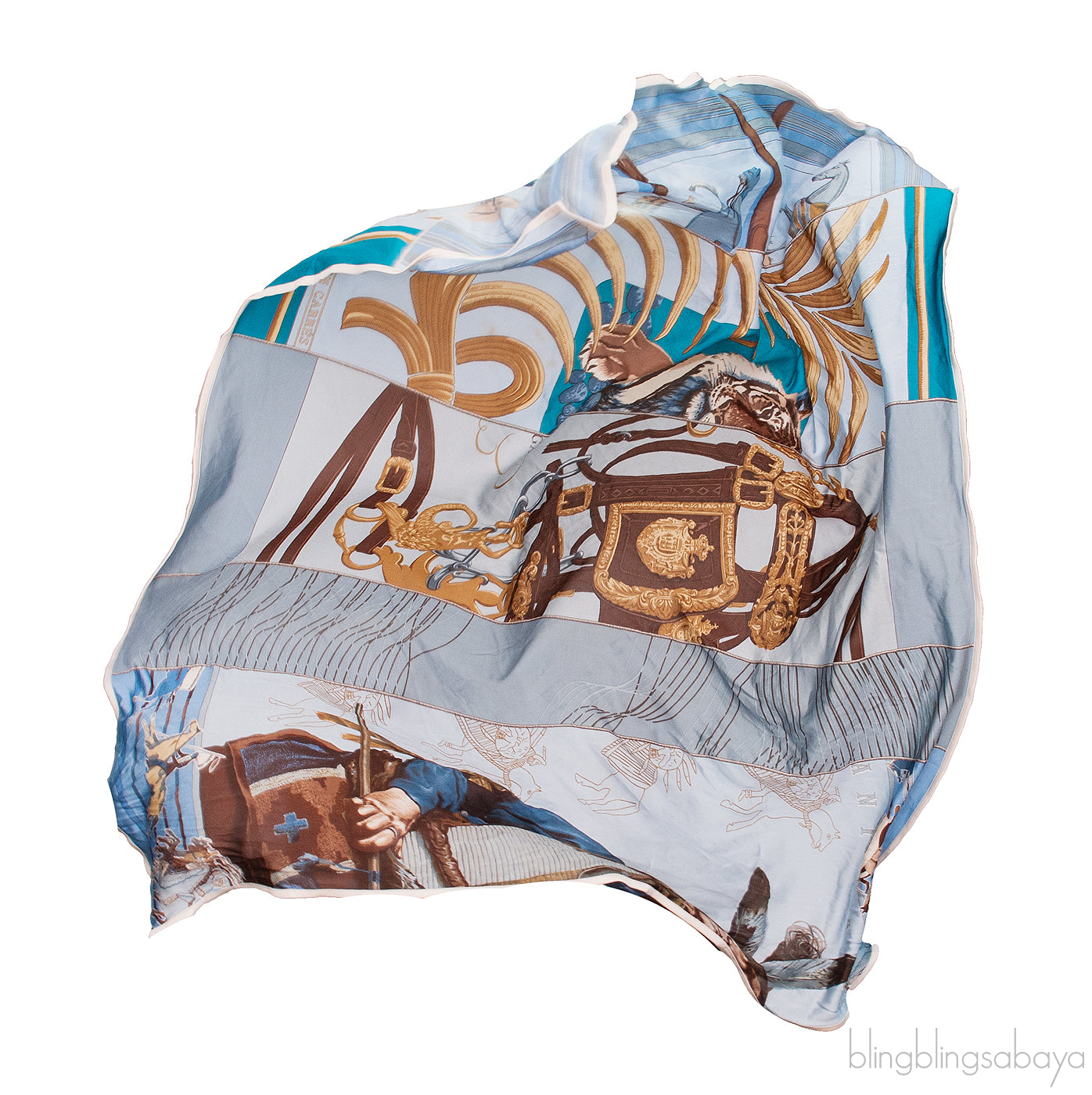 Hermes Carre en Carres Silk Scarf