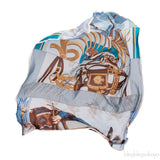 Hermes Carre en Carres Silk Scarf