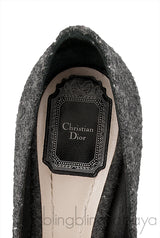 Bi-color Wool Leather Toe Heels