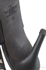 So Black Rockstud Heels