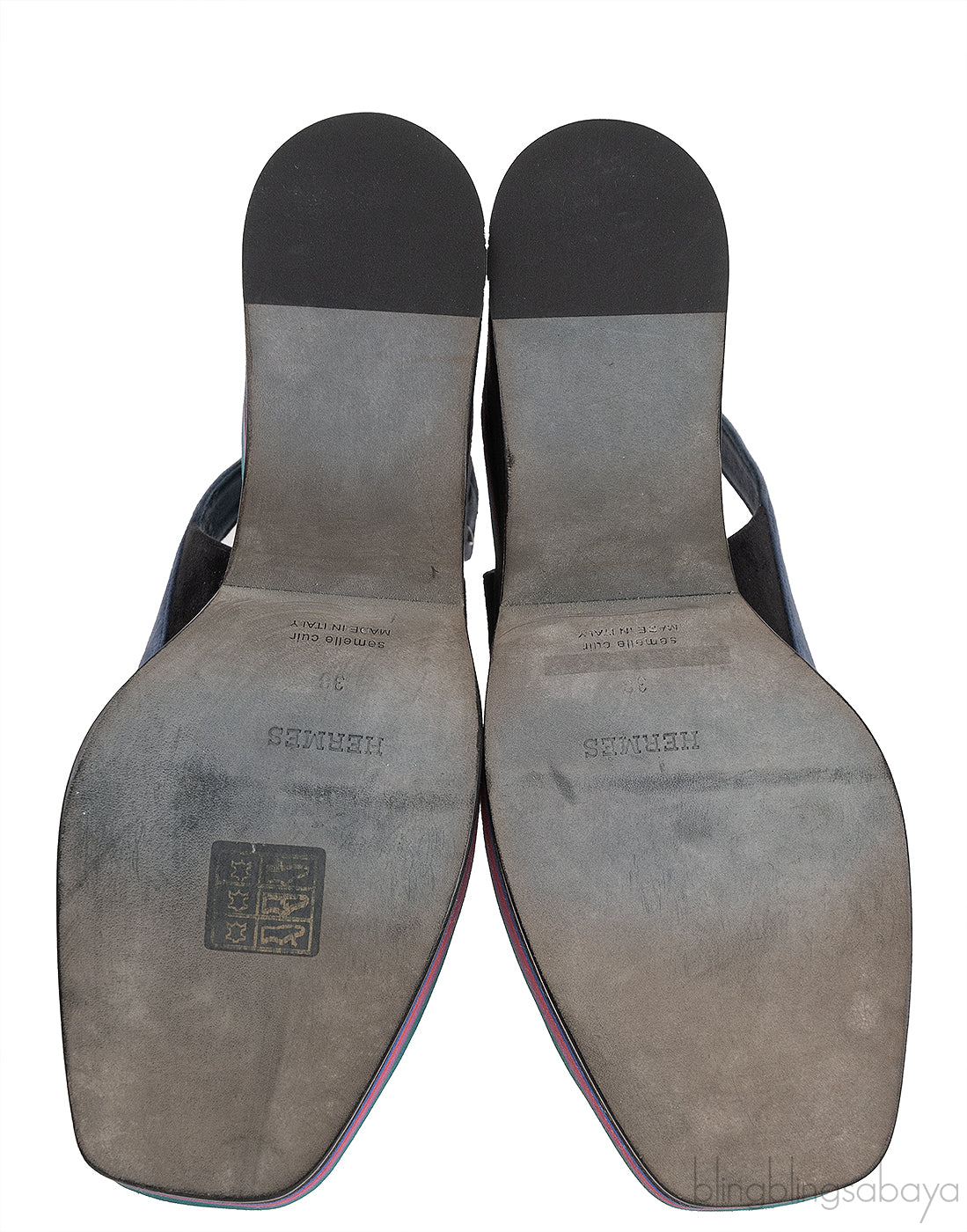 Hermes Black Suede Edgy 65 Sandals