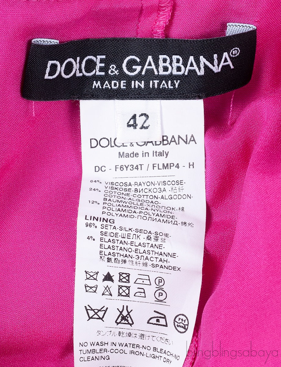 Fuchsia Lace Sleeveless Gown