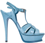 Aqua Patent Textured Leather Tribute