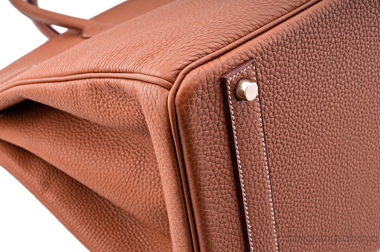 Birkin 40 Gold Taurillon Clem