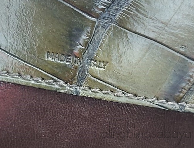 Ricky Alligator Moss Green Bag