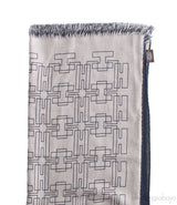 Reversible H Print Shawl