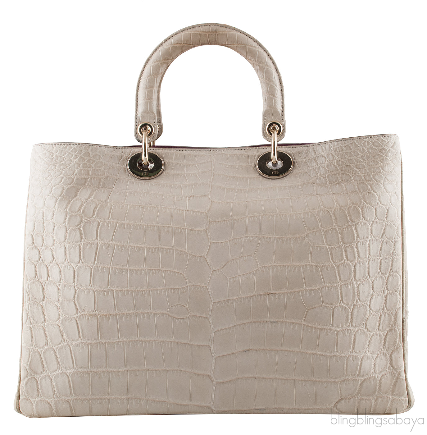 Diorissimo Bi-color Crocodile Bag