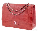 Classic Maxi Brick Croc Flap Bag