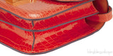 Constance Mini Orange Poppy Croc
