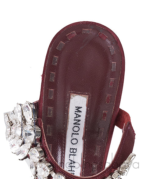 Burgundy Lurum 90 Satin Pump