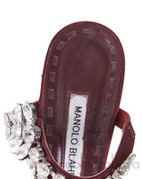Burgundy Lurum 90 Satin Pump