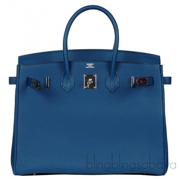 Birkin 35 Togo Blue de Galice
