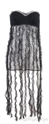 Ruffle Fringe Tube Nightdress