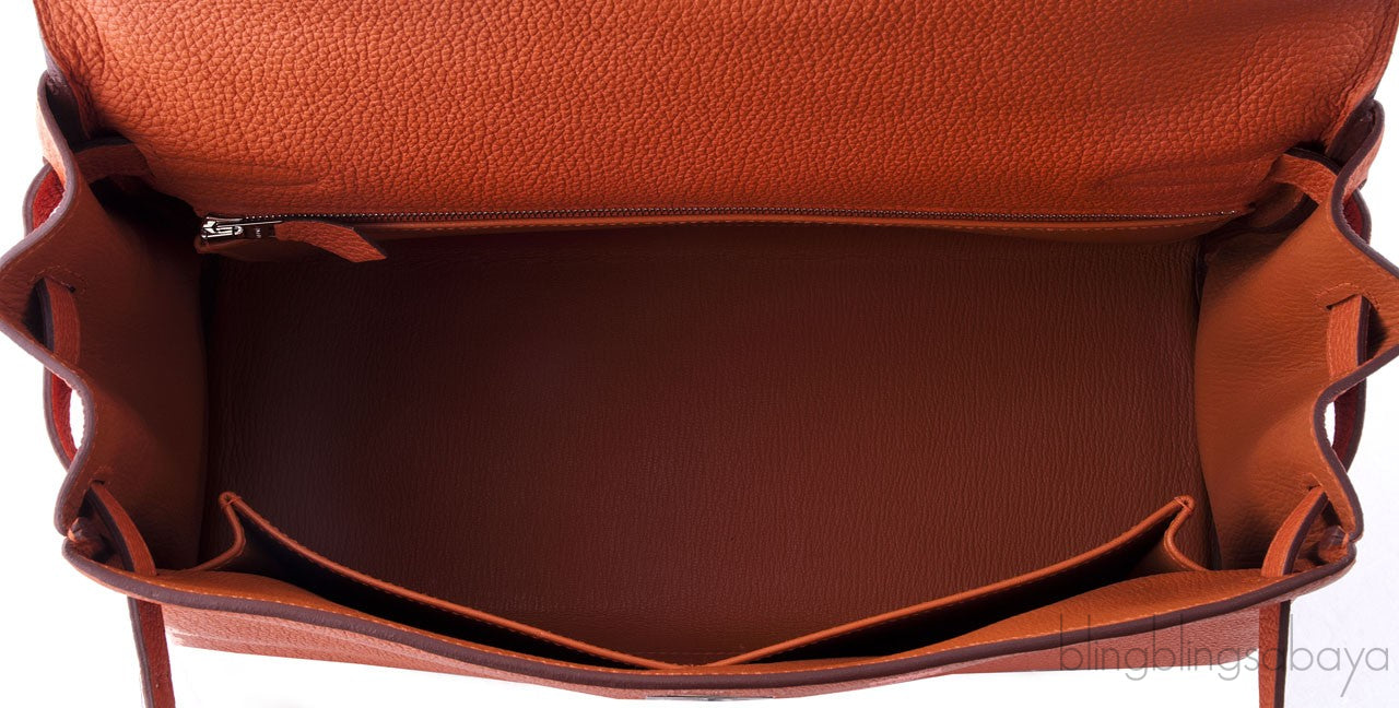 Kelly 32 Orange Togo Retourne