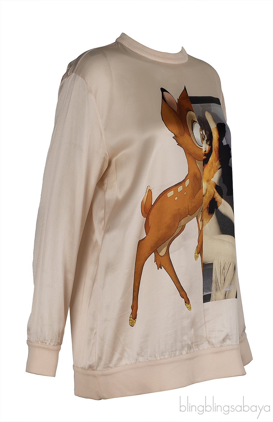 Givenchy Bambi Print Silk Sweatshirt S